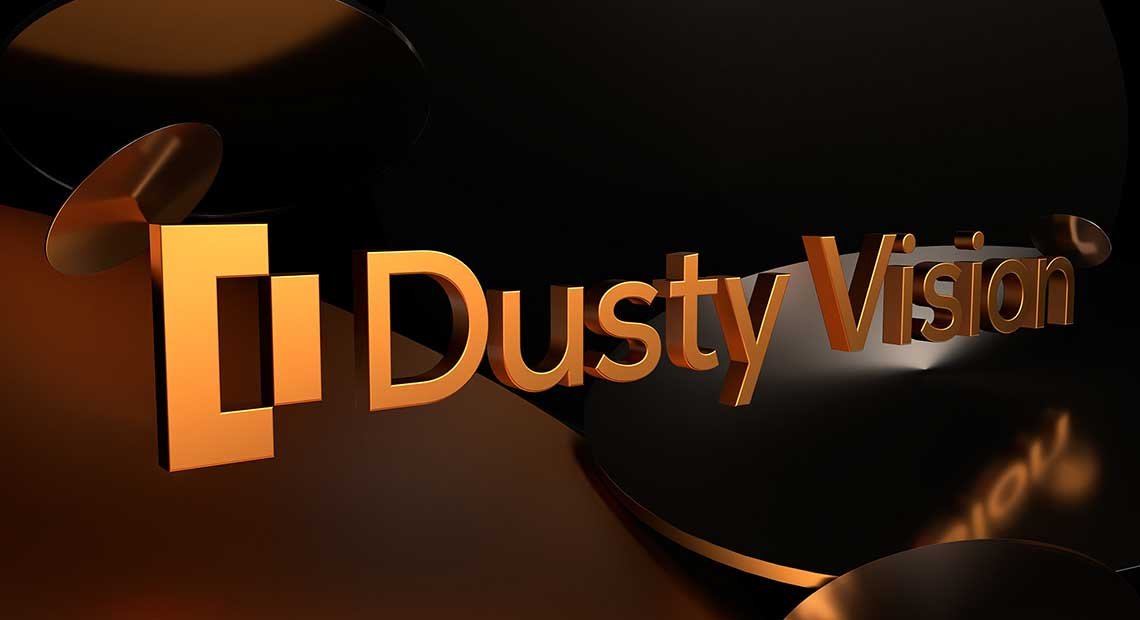Dusty Vision Brand Logo Design in 3D